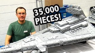 GIANT LEGO Star Destroyer with Full Interior! Custom Star Wars by Beyond the Brick