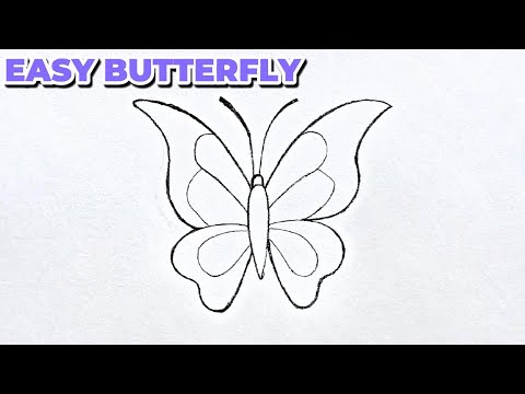 How to Draw a Beautiful Butterfly 🦋 Step by Step | Easy for Beginners