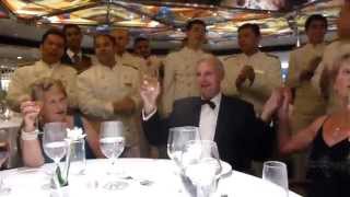 Don & Anne's 50th Anniversary on the Balmoral Cruise Ship. 8th August 2014