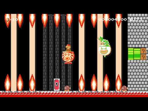 Super Mario Maker Levels: "Bowser's Furnace Room"