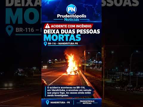 Grave Acidente em Mandirituba Paraná na BR-116 com vítimas 2 vítimas