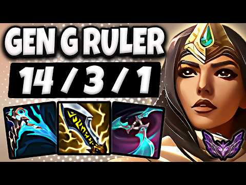 Sivir vs Ezreal ADC [ Gen.G Ruler ] Patch 25.24 Ranked Korea ✅