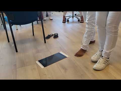 Dynamische blauwdruk van de voet met podotrack