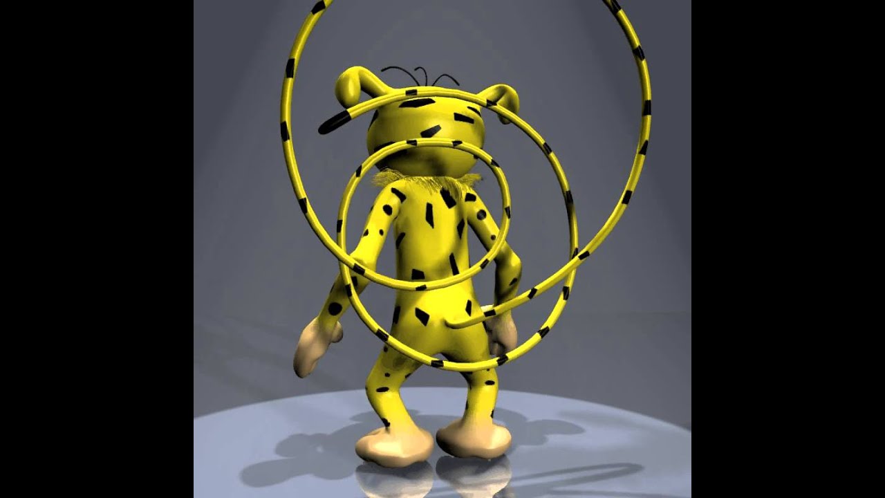 Marsupilami character rigged 3D Model