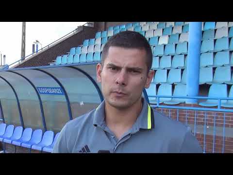 Socha i Rogacewicz po meczu Unia Racibórz - Odra Centrum Wodzisław Śląski