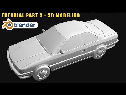 Easy Nissan F31 Leopard Car Modeling Tutorial in Blender 2.8 - Part 3