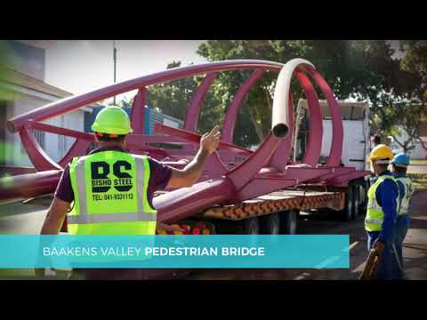 Baakens Valley Pedestrian Bridge -  Project Snapshot - SAISC Steel Awards 2020
