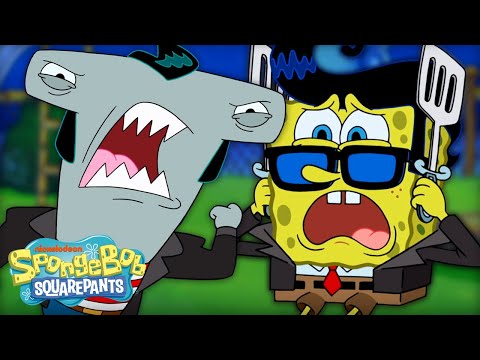 Is SpongeBob a Shark? 🦈 | Full Scene 'Sharks v. Pods' | SpongeBob