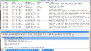 Figuring out Bittorrent behavior with Wireshark.
