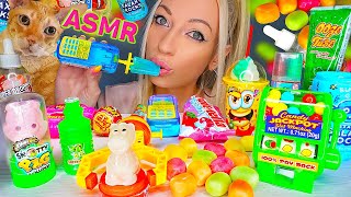 Download lagu ASMR EATING LOLLIPOP, MIX CANDY, CHEWING GUM, CHUPA CHUPS 캔디 젤리, 막대사탕, 과자 먹방 (SOUR SPRAY) MUKBANG 먹방 mp3