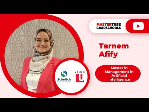 Tarnem Afify - Master in Management in Artificial Intelligence, Schulich School of Business