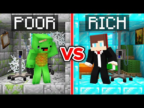 Shrek Craft - Rich HOSPITAL vs Poor HOSPITAL - Maizen JJ vs Mikey in Minecraft! - Parody Story!