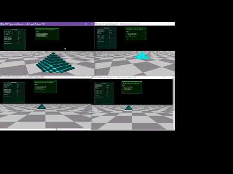 Hand Coded Game Engine with Multiplayer and Concurrency - C++, DirectX 11, Winsock for MSC.