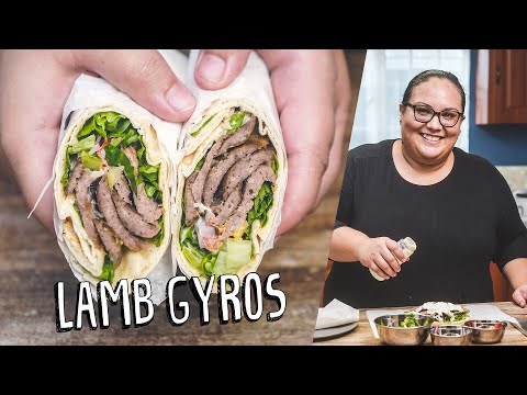 How To Make Lamb Gyros At Home | Street Food Tabanca