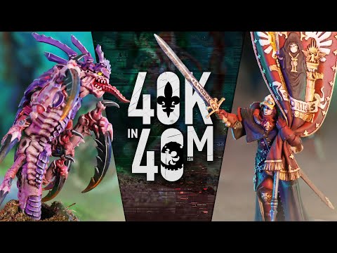 Here comes a Bio-Titan! Champions of Faith vs Subterranean Assault 40k in 40m Warhammer Battle.