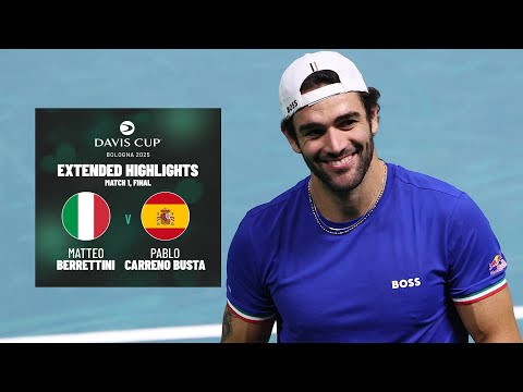 Berrettini BRILLIANT for Italy 💥 | v Spain | Final Extended Highlights | 2025 Davis Cup Final 8B