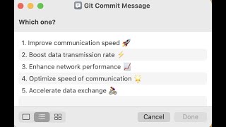 Create Git commit message with Mac shortcuts.app using OPENAI API