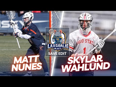 🚨Goalie Goal Alert 🚨 Matt Nunes (Virginia) vs. Skylar Wahlund (Ohio St.) - Lacrosse Goalie Save Edit