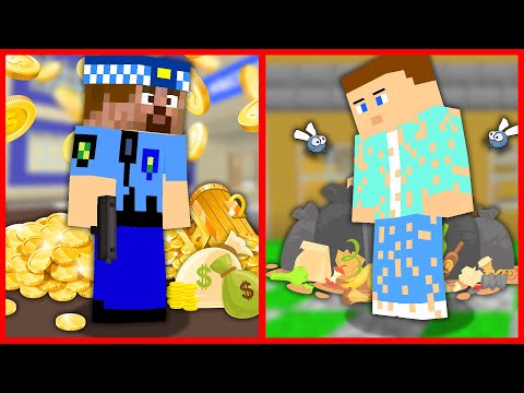 FAKİR ARDA VE KEREM KOMİSER YER DEĞİŞTİRDİ! 😂 - Minecraft ZENGİN FAKİR HAYATI
