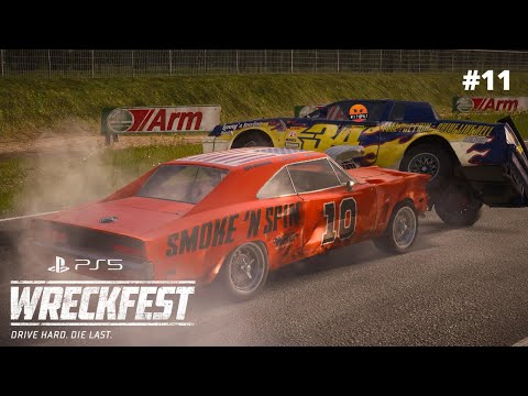 Wreckfest Gameplay  Totaled On Tarmac Banger Race Espedalen Raceway - Career Mode 11