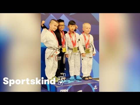 6-year-old jiu-jitsu champion’s sweet gesture unites rivals on podium