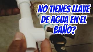 como poner una llave de agua en el baño