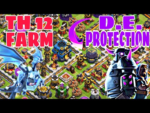 TH12 Trophy Base / Farming Base / D.E. Protection Base | June Update 2018 - Clash of Clans Video