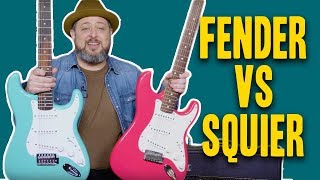 Video thumbnail for Gear Thursday: Fender vs Squier Strat Comparison | Marty Schwartz by Marty Music