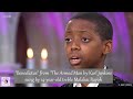 "Benedictus" from "The Armed Man by Karl Jenkins sung by 14-year-old treble Malakai Bayoh