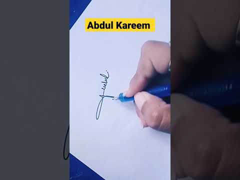 A style signature | Abdul Kareem hand written signature | hand drawn signature | signature