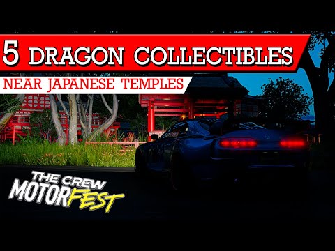 How to Find all 5 Dragon Collectibles Located Near Japanese Temples | The Crew Motorfest
