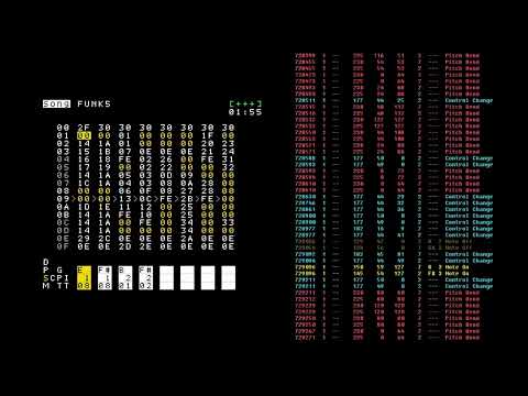 Load video: picoTracker used as a midi sequencer to do a cover of a Aphex Twin track