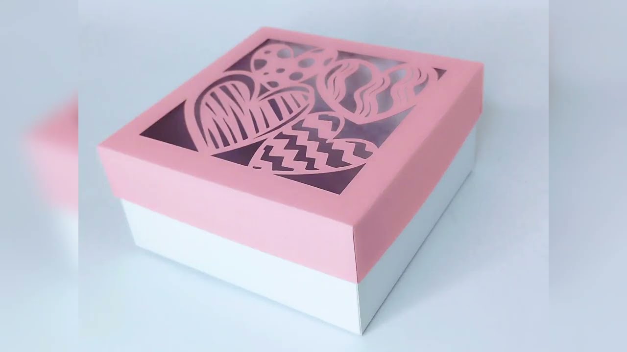 Valentine's Day gift box SVG cut file Cricut tutorial paper crafts