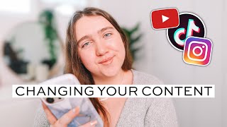 How to Change Your Content on Social Media (YouTube, TikTok, Instagram…)