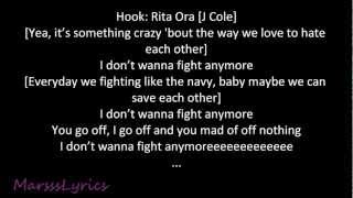Rita Ora Ft. J. Cole - Love And War (Lyrics)