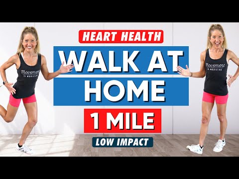 Heart Health 1 Mile Walk at Home (Low Impact! 20 minutes!)