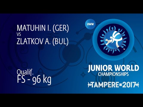 Qual. FS - 96 kg: I. MATUHIN (GER) df. A. ZLATKOV (BUL) by VSU1, 12-1