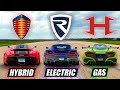 DRAG RACE Hennessey F5 Gegen Rimac Nevera Gegen Koenigsegg Regera