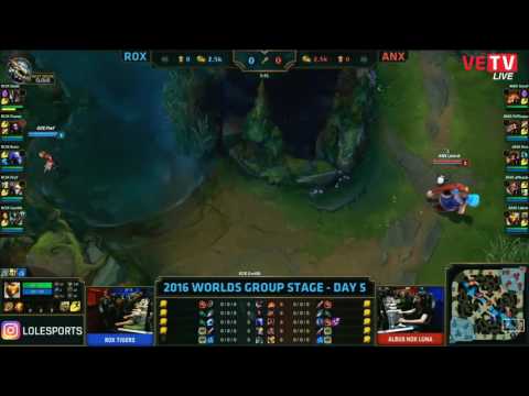 [07/10/2016] ROX vs ANX Vòng Loại CKTG 2016 [Tie break]