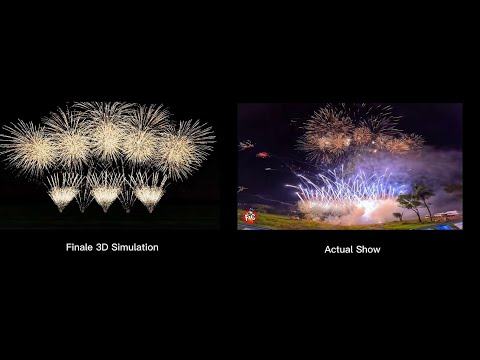 Simulation Vs Actual Show - Pyromusical 