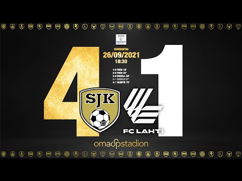 Ottelukooste SJK-FC Lahti 26.09.2021