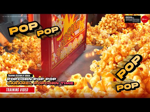 Popcorn Malaysia Viral Popular Caramel Pop Popcorn How to Make Popcorn Street Food - Training Video