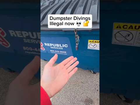 This store made dumpster diving illegal. Dumpsters full of baby diapers and merchandise! #baby