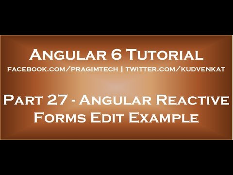 Angular reactive forms edit example