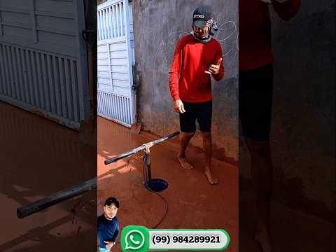 Poço já com 14 metros, Bairro Cohab 2, Bacabal-MA