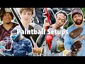 Our Paintball Setup Gear The Players Use
