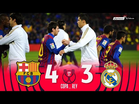 Barcelona 4 x 3 Real Madrid ● Copa Del Rey 11/12 Extended Goals & Highlights HD