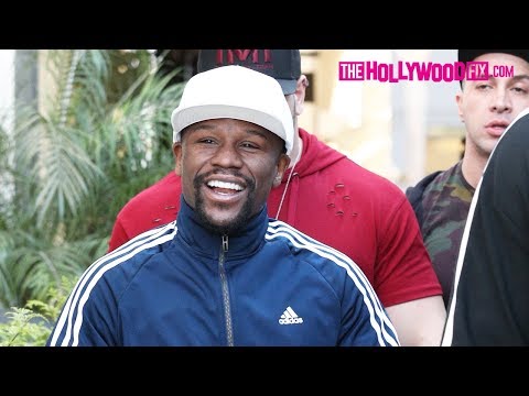 Floyd Mayweather Shows Off His New Diamond Watch & Rolls-Royce While Shopping In Beverly Hills