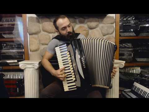 4026 - Black Hohner Gola Piano Accordion LMMH 41 120 $14999