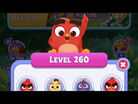 @AngryBirds Dream Blast Non Edited SE1 EP 11 Level 241 To 260 #nocopyright #gameplay #angrybird
